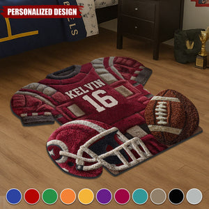 Love Football-Personalized Football Doormat/Rug