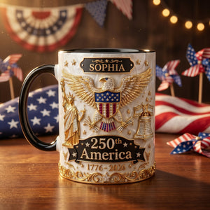 Personalized America 250th Anniversary Mug