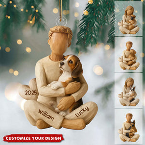 With My Dog - Personalized Christmas Ornament - Gift For Dog Lovers