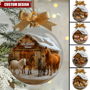 Christmas On The Farm - Personalized Farmer Ornament