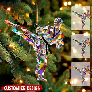 Personalized Taekwondo /Karate/ Jiu-Jitsu Christmas Ornament