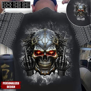 F*ck This Sh*t - Personalized Skull All Over T-Shirt