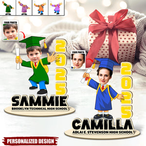 Personalized Class of 2025 Grad Name Wooden Sign-Senior Keepsake