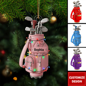 Merry Christmas - Personalized Golf Bag Ornament