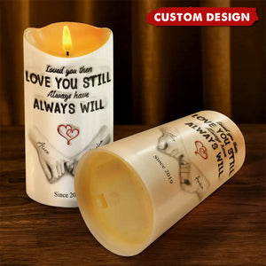 I Met You I Liked You - Personalized Flameless LED Candle