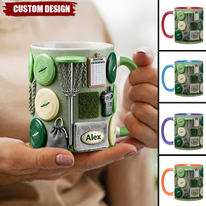 Love Disc Golf - Personalized Disc Golf Accent Mug & Coaster