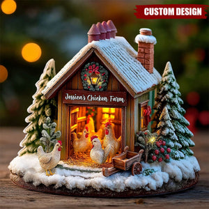 Chicken Lovers Gift - Personalized Chicken Custom Shaped Acrylic Plaque