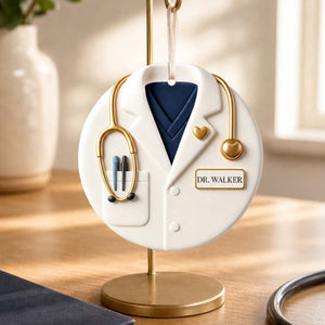 Custom Doctor Ornament ,Personalized Medical School Gift for New Doctor