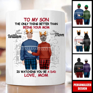 Happy To See You Become A Dad - Personalized Custom Coffee Mug