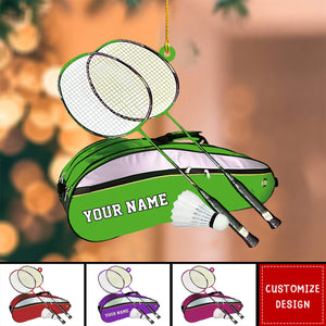 2024 New Release Personalized Badminton Christmas Ornament - Gift For Badminton Lover