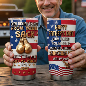 USA Step Dad Tumbler - Personalized Gifts For Step Dad