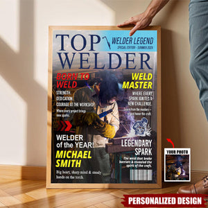 Personalized Welder Magazine Poster-Gift for Welders
