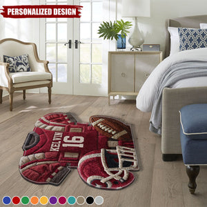 Love Football-Personalized Football Doormat/Rug