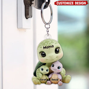 Mama/Nana Turtle - Personalized Mother Keychain