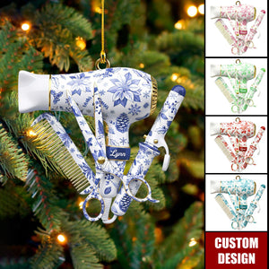 Personalized Hairstylist Tool Ornament