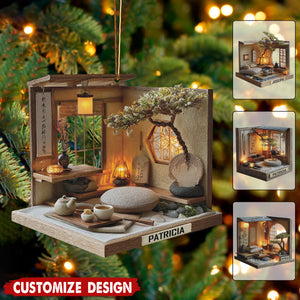 Personalized Zen Tea Room Ornament