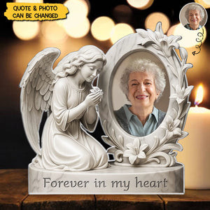 Your Love Is My Forever Light - Memorial Personalized Acrylic Plaque - Sympathy Gift For Family Members