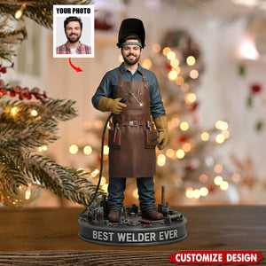 Custom Gift For Welder - Personalized Welder Custom Shaped Acrylic Plaque