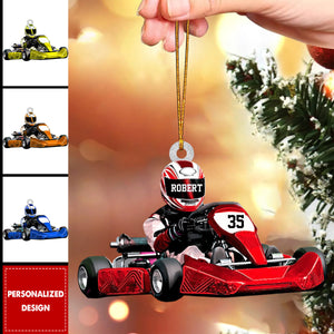 Personalized Race Car Ornament-Gift For Race Car Lovers