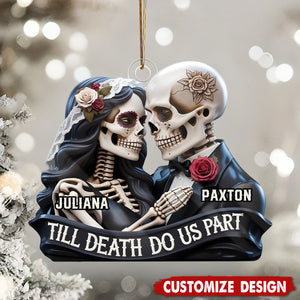 Till Death Do Us Part - Personalized 1-Layer Acrylic Ornament