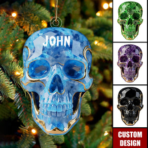 Beautiful Skull - Personalized Skull Christmas Ornament