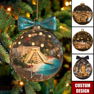 Famous Landmark Christmas Ornament Personalized Gifts For Travel Lovers