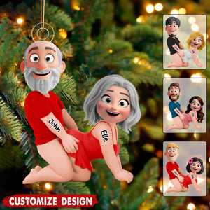 New Release-Personalized Naughty Couple Ornament