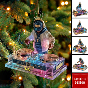 Personalized DJ Booth Design Ornament- Gift For DJ Lovers