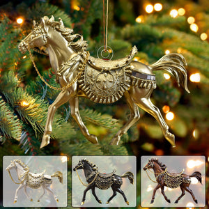 Running Horse Christmas Ornament