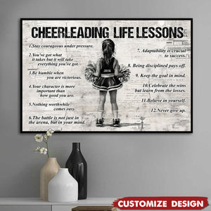 Personalized Cheerleading Kid Poster - Gift For Cheerleader, Cheerleading Lovers