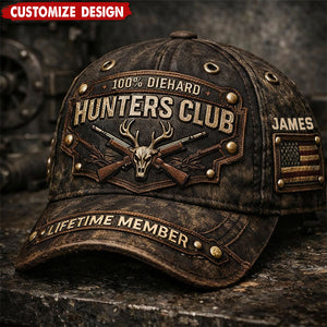 Personalized Old Hunter Club Classic Cap - Gift For Hunting Enthusiast