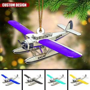 Personalized Airplane Christmas Ornament - New Release