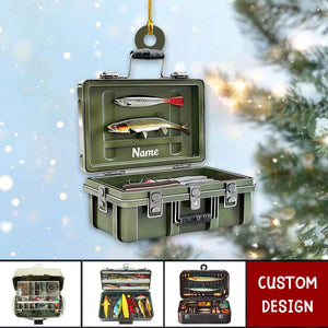 Personalized Fishing Tackle Box Christmas Ornament-Gift For Fishing Lovers-2024 New Release
