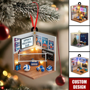 Personalized Volleyball Club Christmas Ornament - Gift For Volleyball Player, Volleyball Team