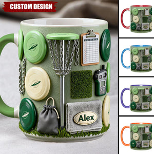 Love Disc Golf - Personalized Disc Golf Accent Mug & Coaster