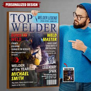 Personalized Welder Magazine Poster-Gift for Welders