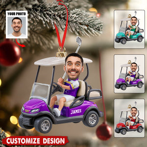 Personalized Golf Acrylic Ornament - Gift for Golf Lovers