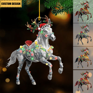 Personalized Horse Christmas Ornament - Gift For Horse Lovers- 2024 New Release