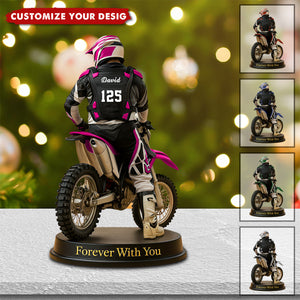 Personalized Motocross Racer Acylic Plaque