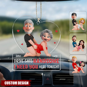 Partners In Crime - Personalized Car Ornament - Naughty Gift For Couple