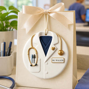 Custom Doctor Ornament ,Personalized Medical School Gift for New Doctor