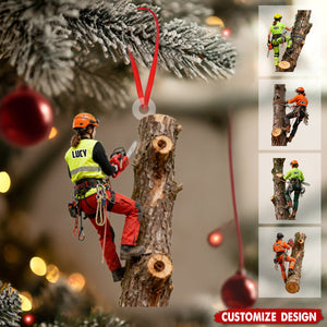 New Release - Personalized Female/Male Arborist Christmas Ornament - Gift For Arborist