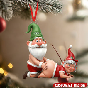 Naughty Old Couple Ornament - Personalized Gifts For Couple
