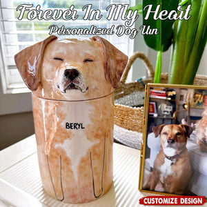 Forever In My Heart-Personalized Dog Urn- Multipurpose Box-Made To Order