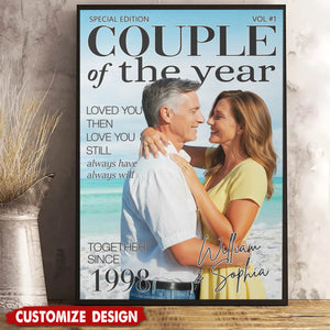 Choosing You Feels So Right - Personalized Couple Poster - Anniversary Wedding Gifts For Husband And Wife