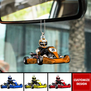 Personalized Race Car Ornament-Gift For Race Car Lovers