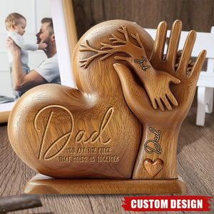 Dad You Are The Piece That Holds Us Together - Personalized Acrylic Plaque, Father's Day Gift