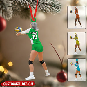 Personalized Volleyball Player Christmas Ornament - Gift For Volleyball Player