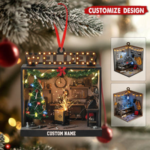 Personalized Welding Shop Christmas Ornament - Gift For Welder