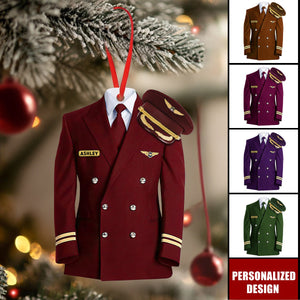 Personalized Pilot Uniform Ornament-Gift For pilot